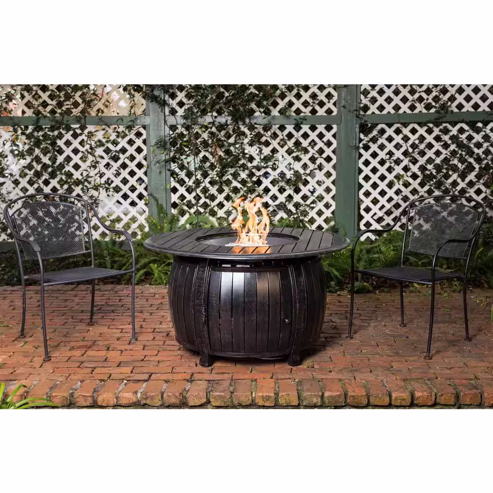 Fire Sense Grand Cooper 44 in. Round Aluminum Gas Fire Pit