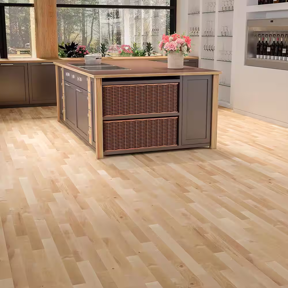 MONO SERRA Canadian Northern Birch Natural 3/4 in. T x 2-1/4 in. Wide x Varying Length Solid Hardwood Flooring (20 sqft / case)