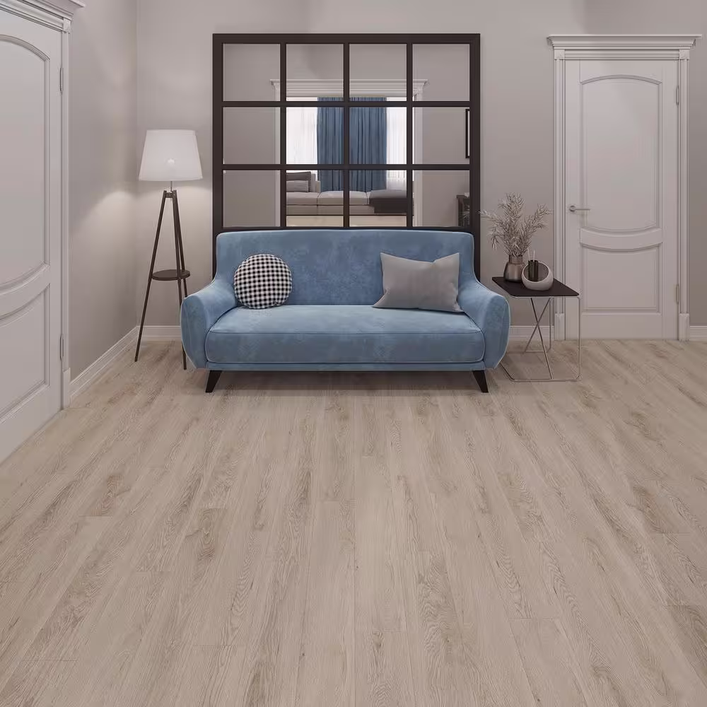 Lucida Surfaces PresCore Blonde 12 MIL x 6 in. W x 36 in. L Glue Down Waterproof Luxury Vinyl Plank Flooring (54 sqft/case)
