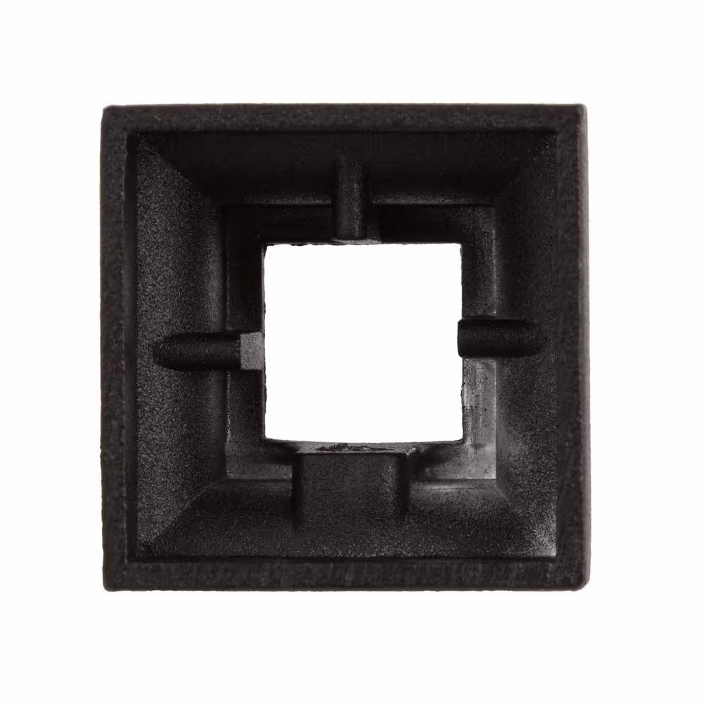 EVERMARK Stair Parts 1/2 in. Matte Black Flat Metal Shoe for Stair Remodel