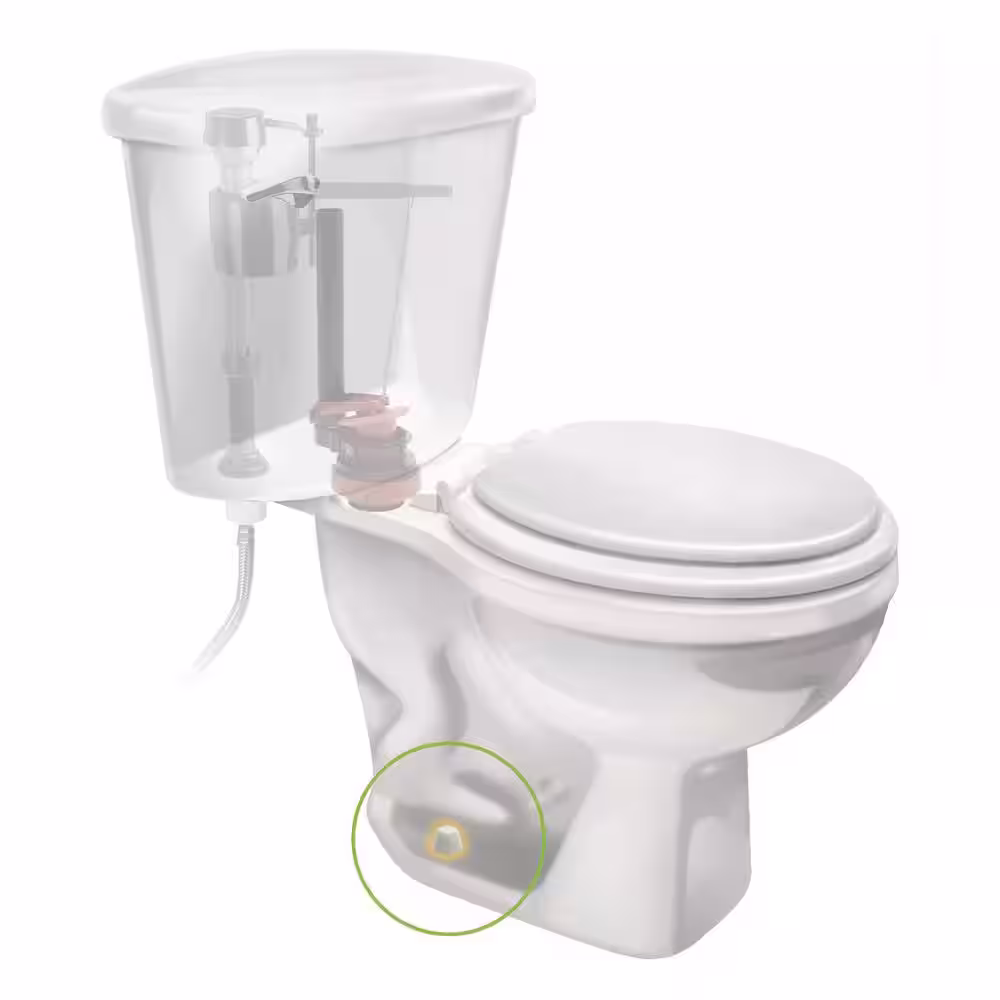 Fluidmaster Secure Cap Universal Toilet Bolt Caps Contractor Pack, White