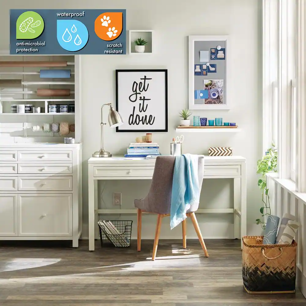 Lifeproof Seasoned Wood 6 MIL x Multi-Width x 48 in. L Click Lock Waterproof Luxury Vinyl Plank Flooring (19.5 sqft/case)