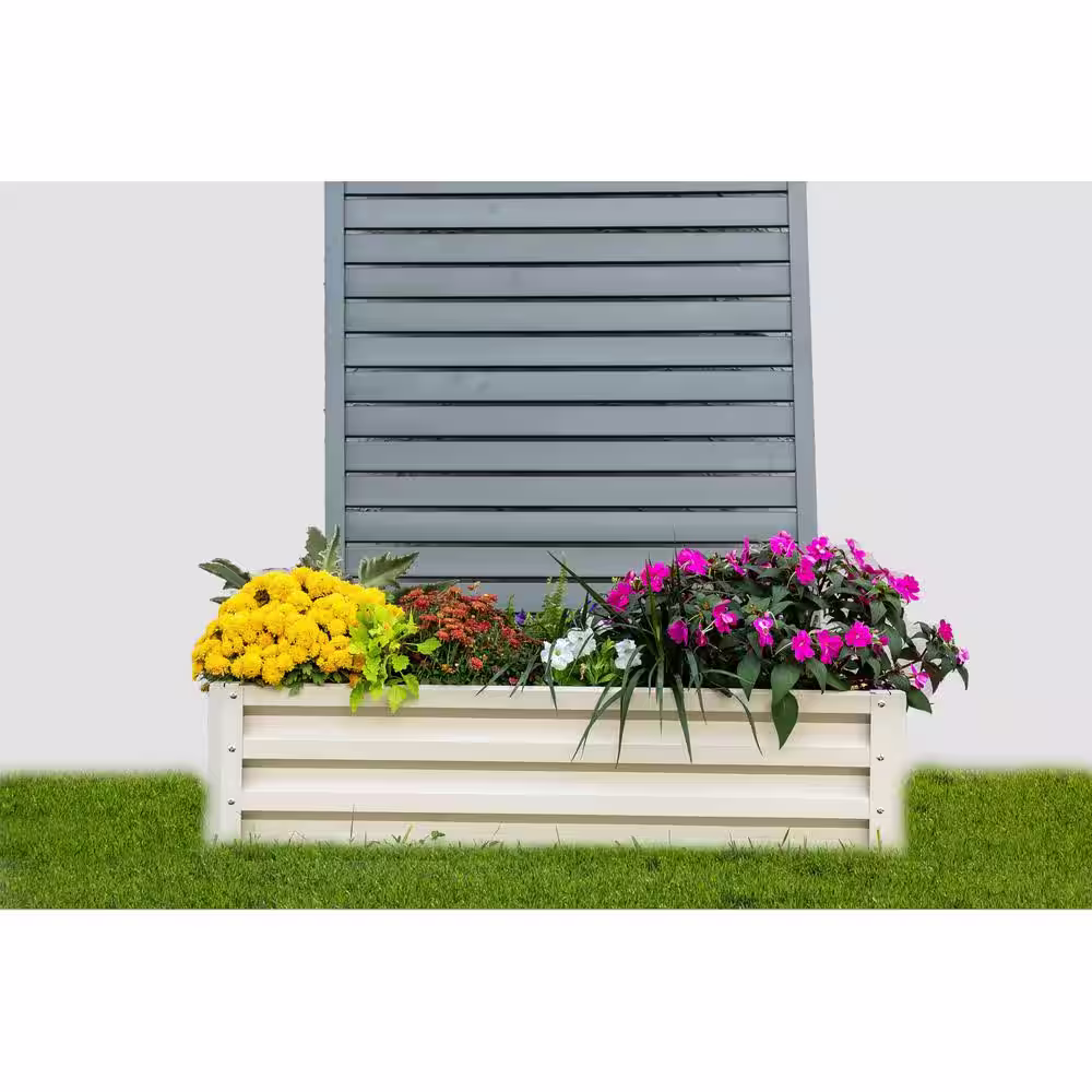 Stratco Raised Garden Bed-Galvanized Metal