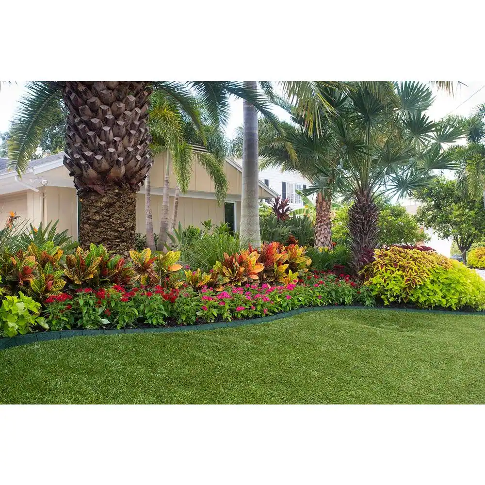 Vigoro EcoBorder 4 ft. Green Rubber Landscape Edging (6-Pack)
