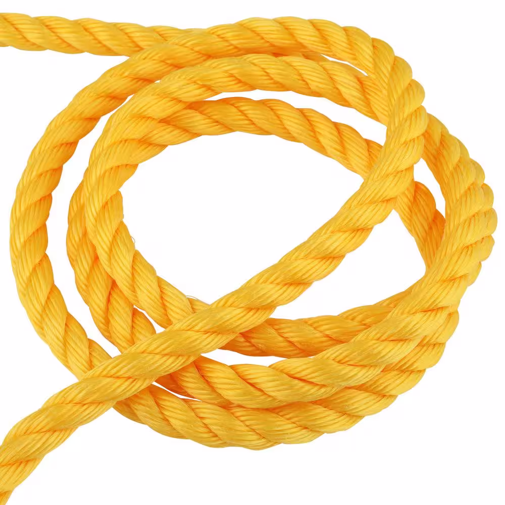 Everbilt 3/4 in. x 150 ft. Polypropylene Twist Rope, Yellow