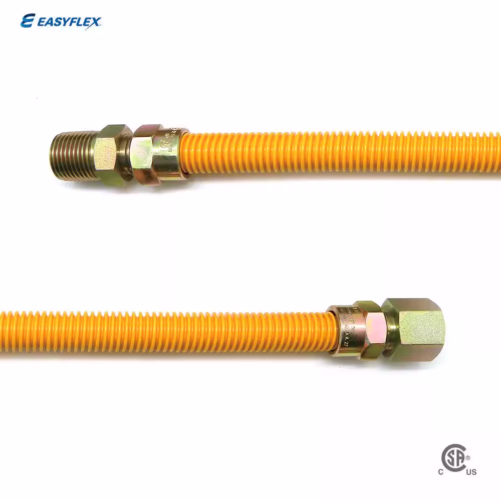 EasyFlex 3/4 in. MIP x 3/4 in. FIP x 18 in. Coated Stainless Steel Gas Connector (1 in. O.D.) 290,900 BTU