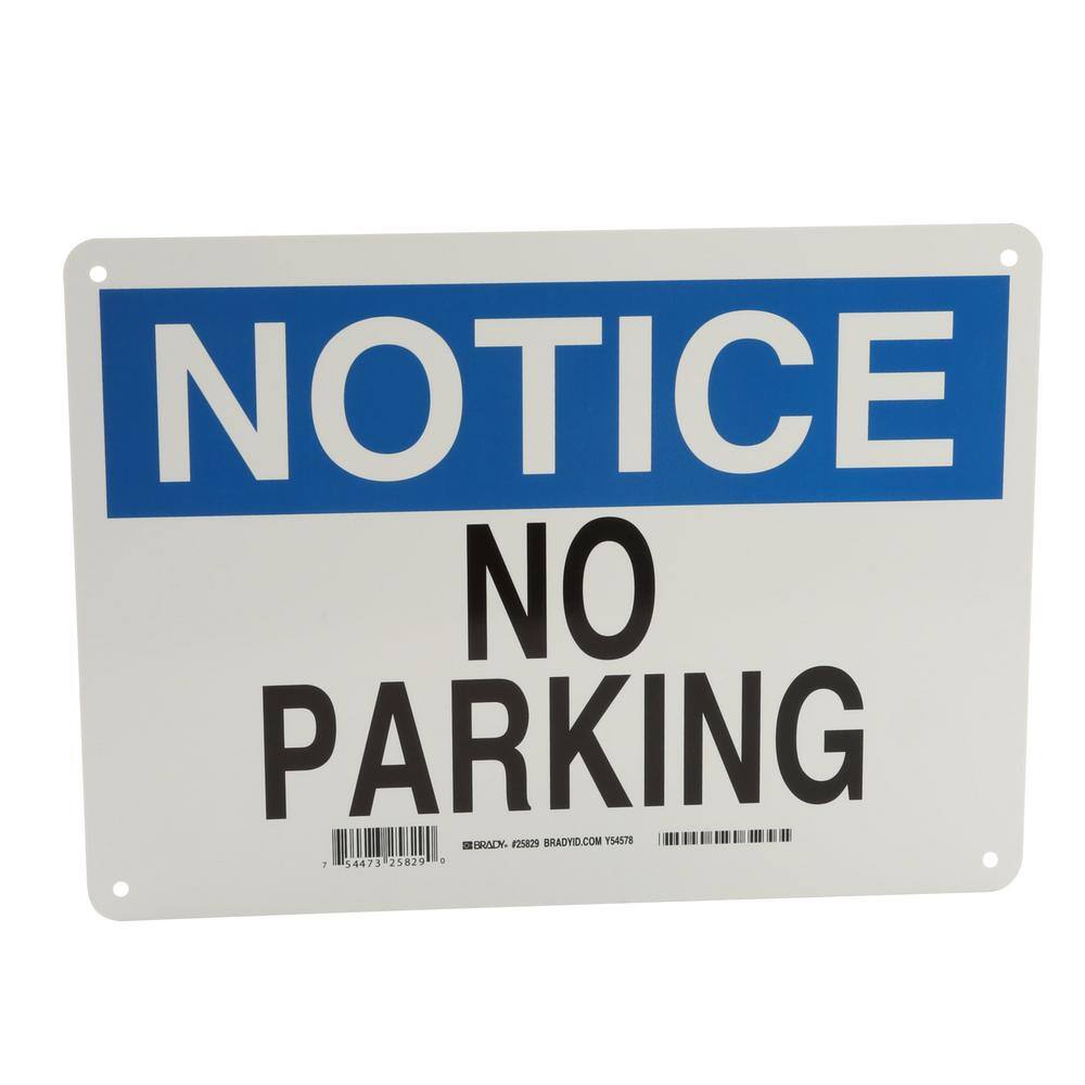 Brady 10 in. x 14 in. Aluminum Notice Authorized Personnel Only Sign