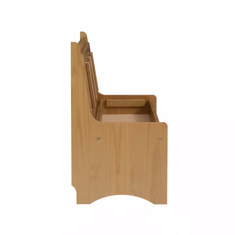 Linon Home Decor Faye Honey Large Back Rest Bench