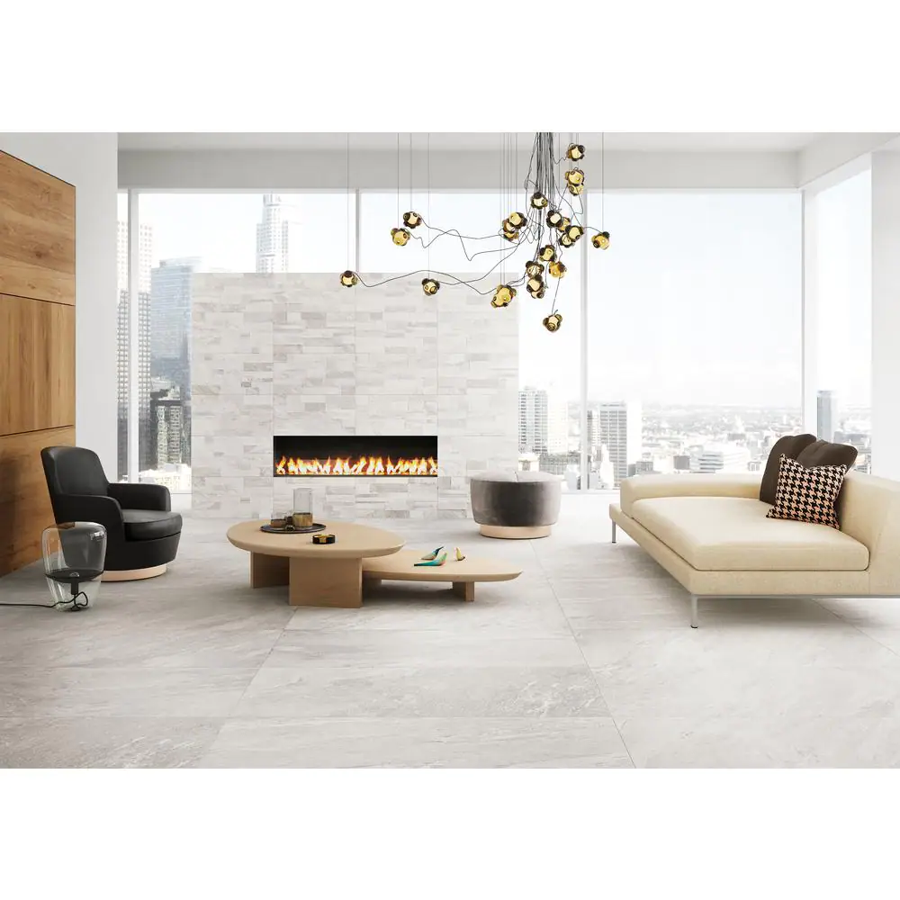 None Bari 20x40in. Rectangular White Porcelain Paver Grip Finish (1Box/1Piece/5.38 sq. ft) (1 Pallet/42 Boxes/225.96 sq. ft.)