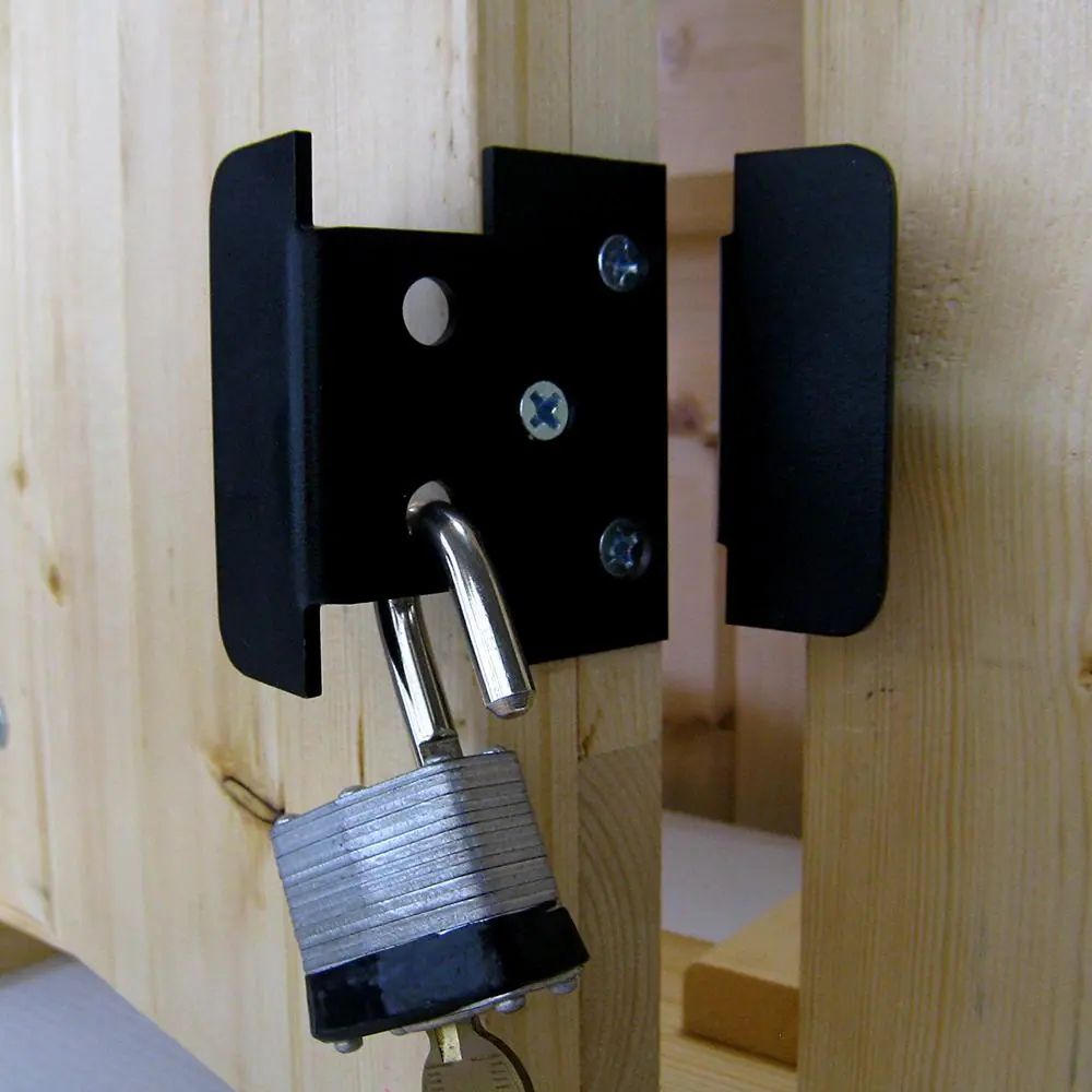 Fenix Black Heavy Metal Locking Jamb Handle