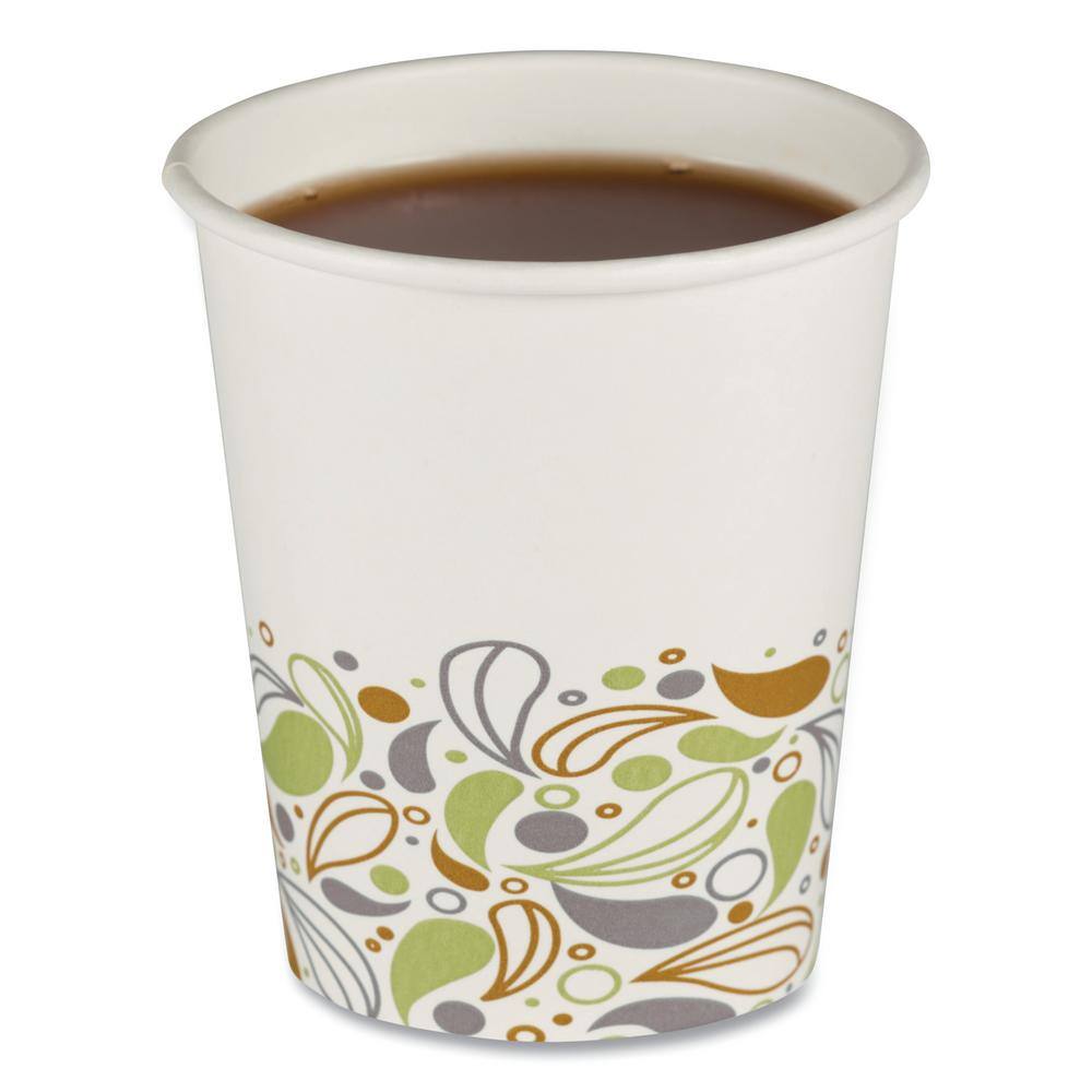 Boardwalk Deerfield 8 oz. Disposable Paper Cups, Hot Drinks, 20 Cups / Sleeve, 50 Sleeves / Carton