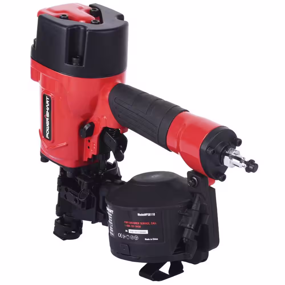 PowerSmart Pneumatic 15-Degree Coil Roofing Nailer