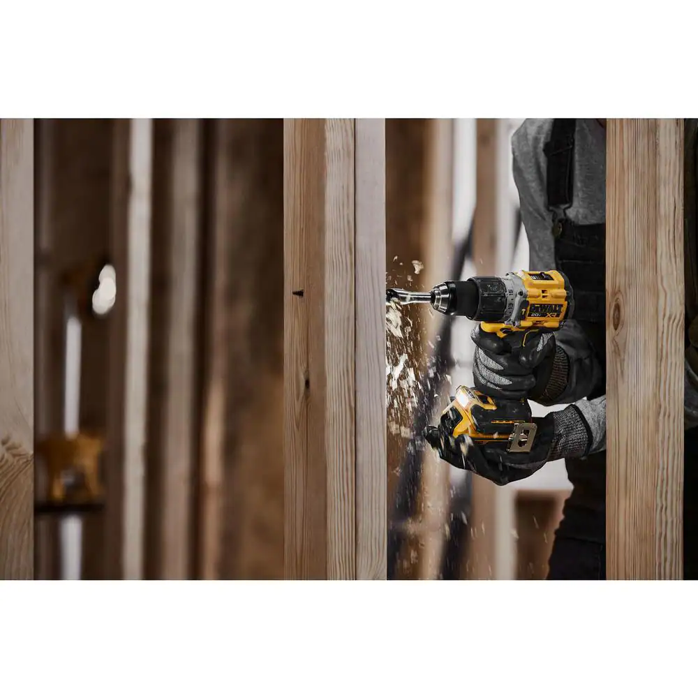 DEWALT 20V MAX XR Hammer Drill and ATOMIC Impact Driver 2 Tool Combo Kit with (2) 4.0Ah Batteries, Charger, and Bag