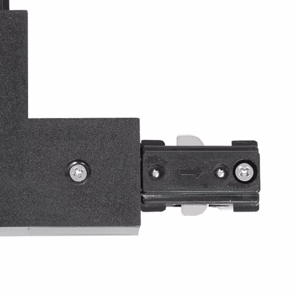 Progress Lighting LED Track Black 90Â° Connector
