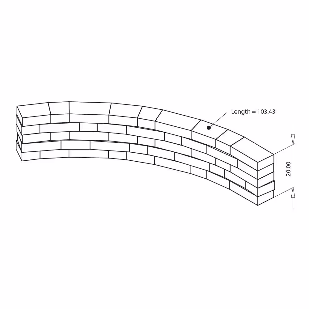 Necessories 9 ft. Santa Fe Riverland Seat Wall