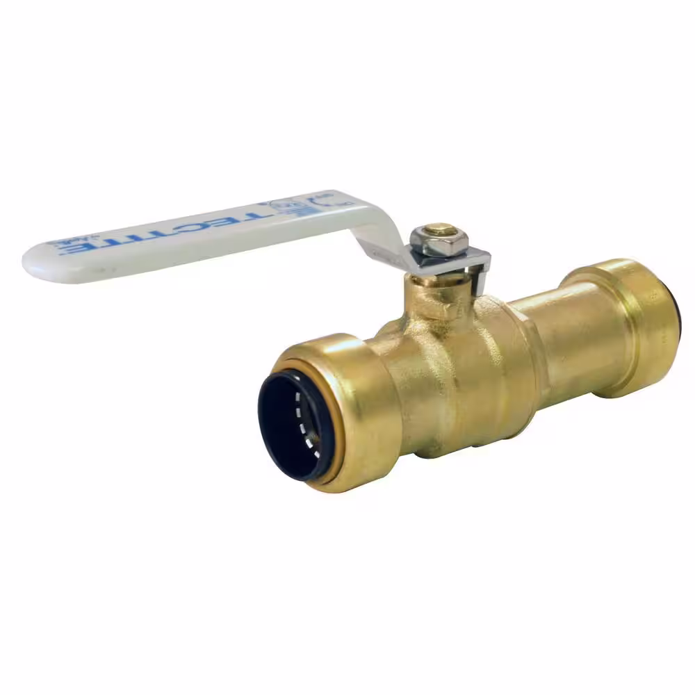 Tectite 3/4 in. Brass Push-to-Connect Slip Ball Valve