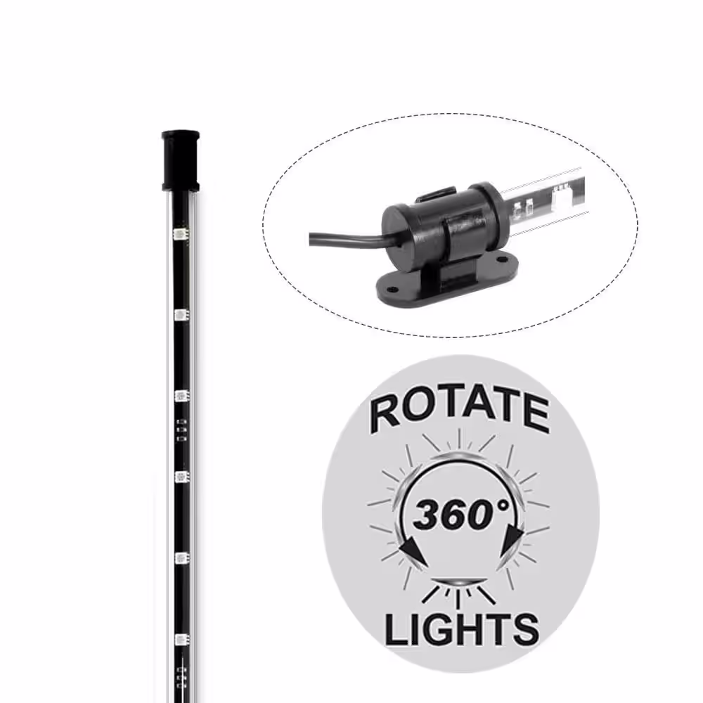 Cyron 24 in. Under Cabinet Counter Lighting Kit Multicolor RGB 6 LED Bars