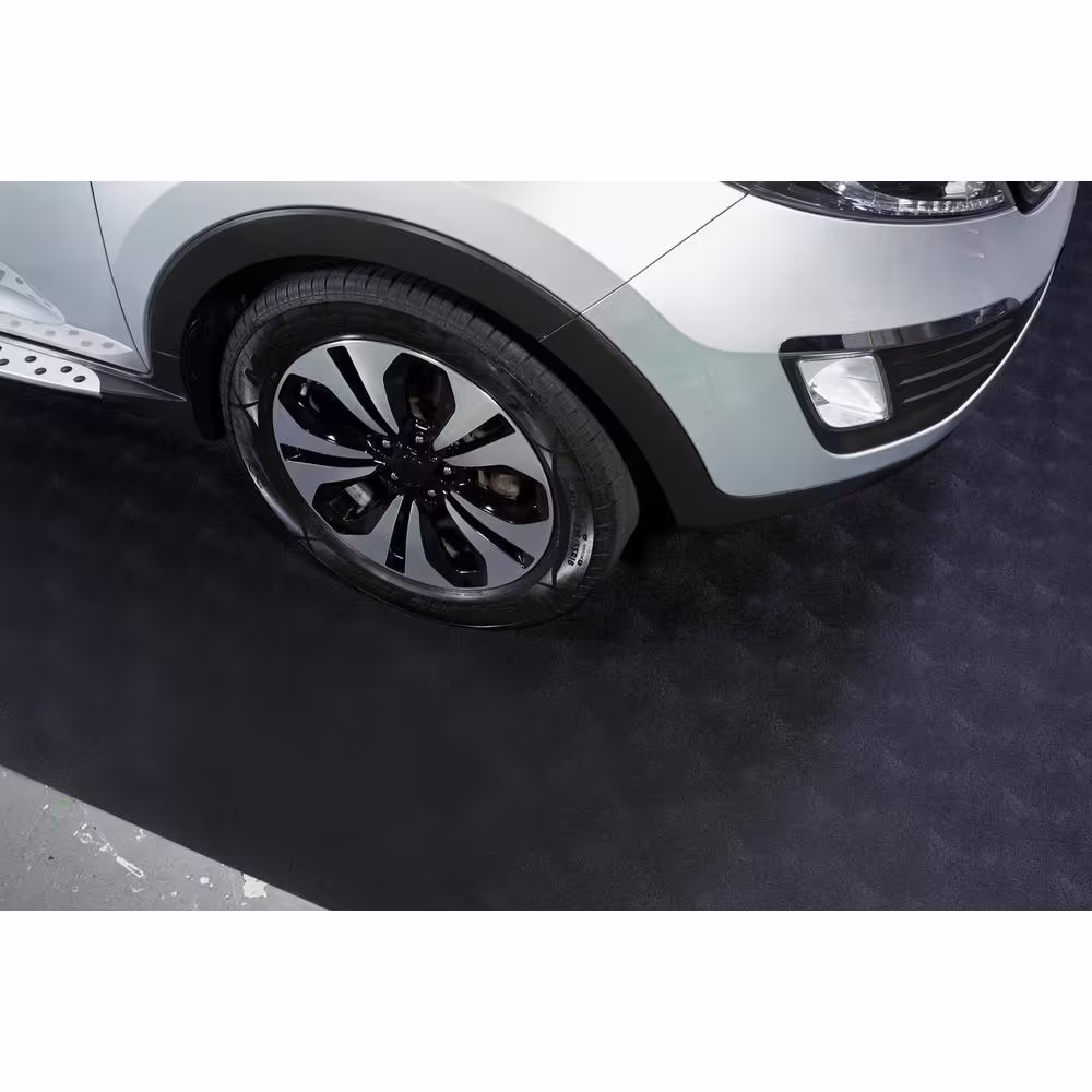 G-Floor Levant 8.5 ft. x 22 ft. Midnight Black Vinyl Universal Flooring