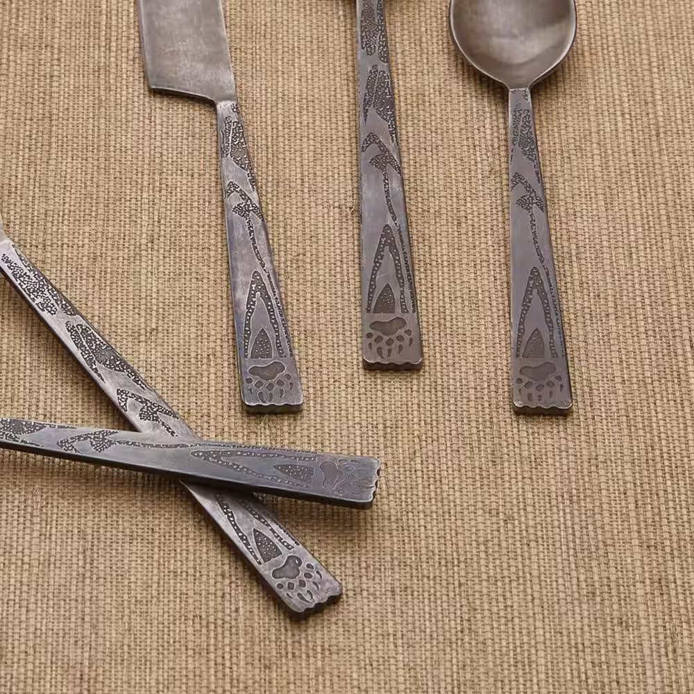 Park Designs Bear Tracks 5-Piece Place Setting Flatware Set (Service for 1)