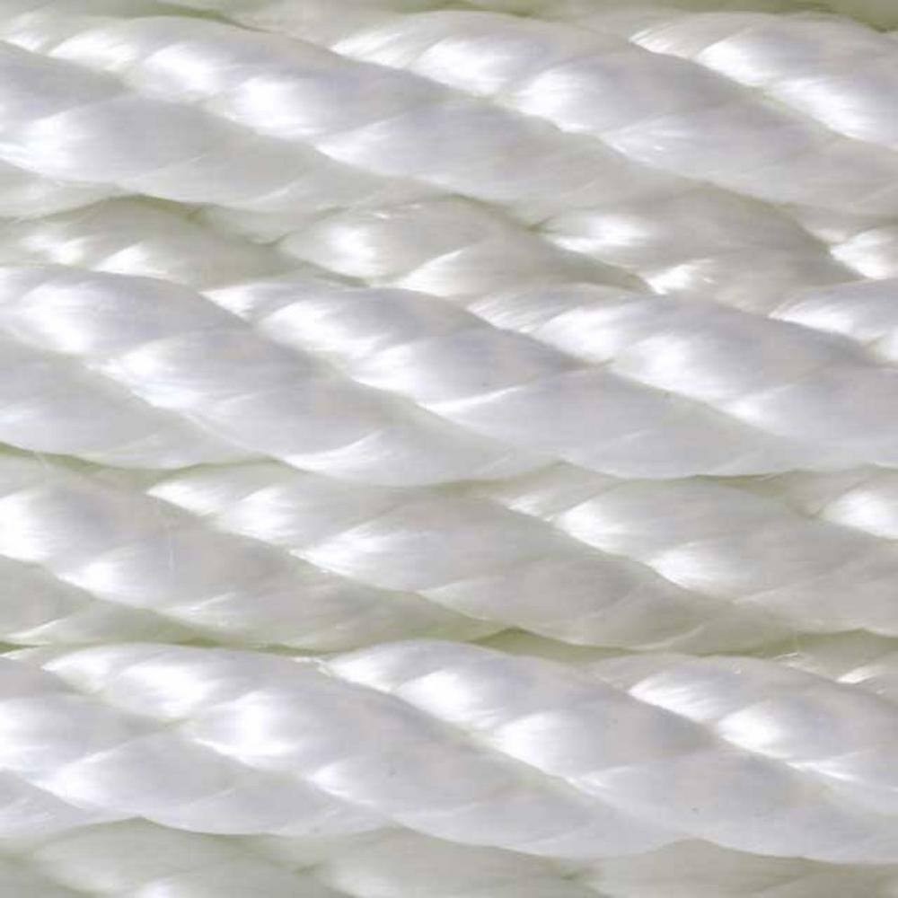 KingCord 1/2 in. x 250 ft. Nylon Twisted Rope, White