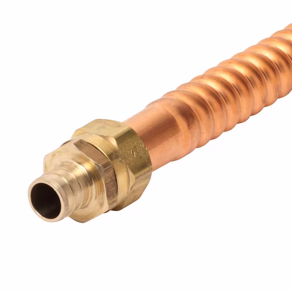 BrassCraft 3/4 in. FIP x 3/4 in. PEX Barb x 24 in. Copper Water Heater Connector (7/8 in. O.D.)