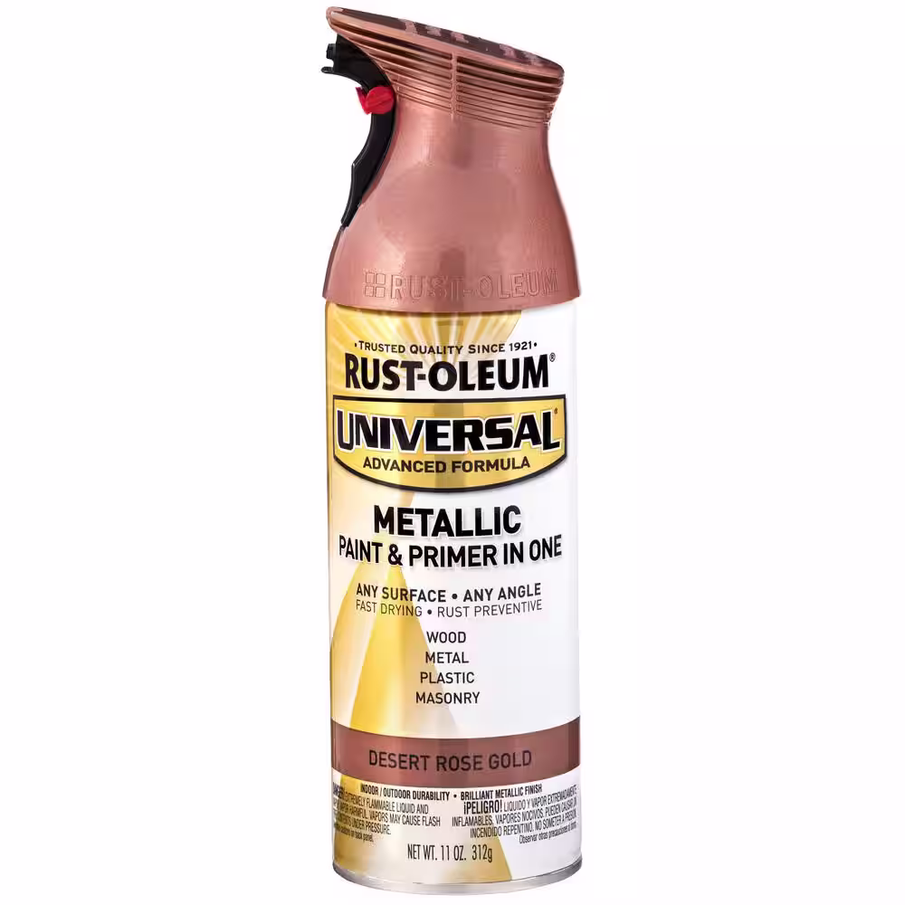 Rust-Oleum Universal 11 oz. All Purpose Metallic Desert Rose Gold Spray Paint (6-Pack)