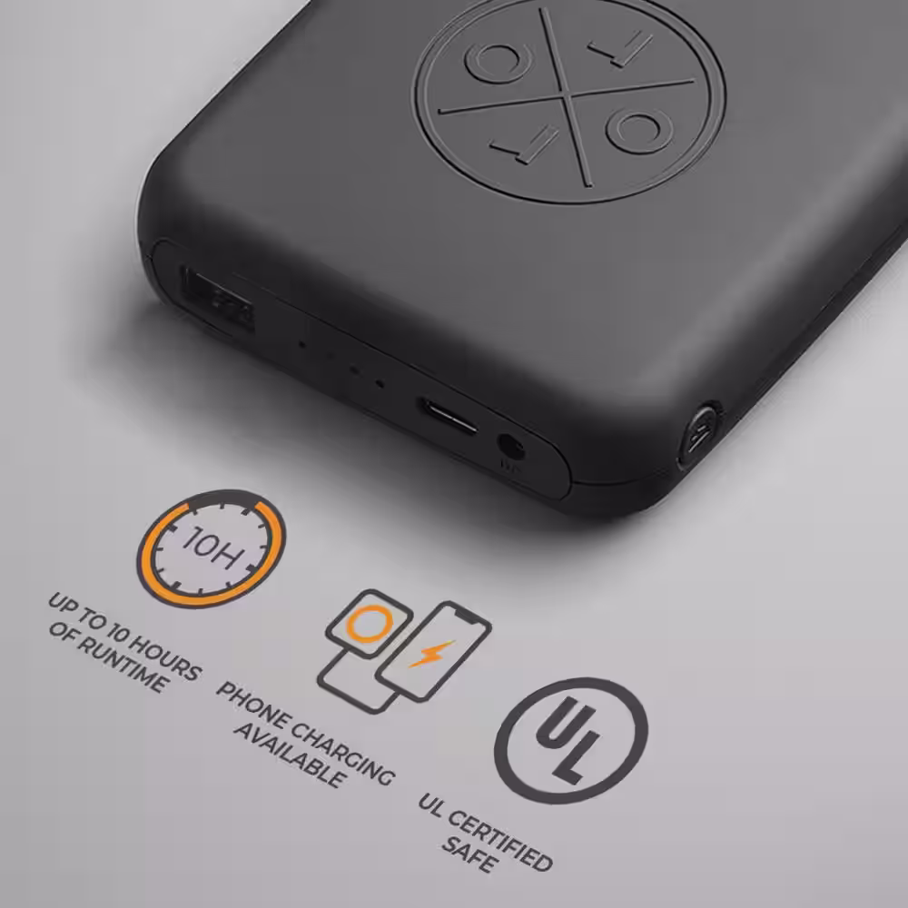 ORORO 7.2-Volt 5.2 Ah Lithium-Ion Battery Pack for Heated Apparel