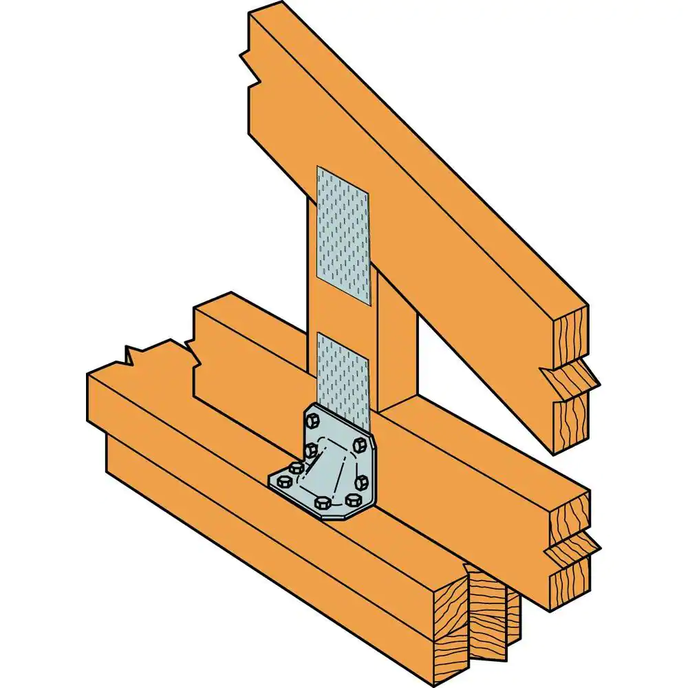 Simpson Strong-Tie HGA Galvanized Hurricane Gusset Angle with SDS Screws (10-Qty)