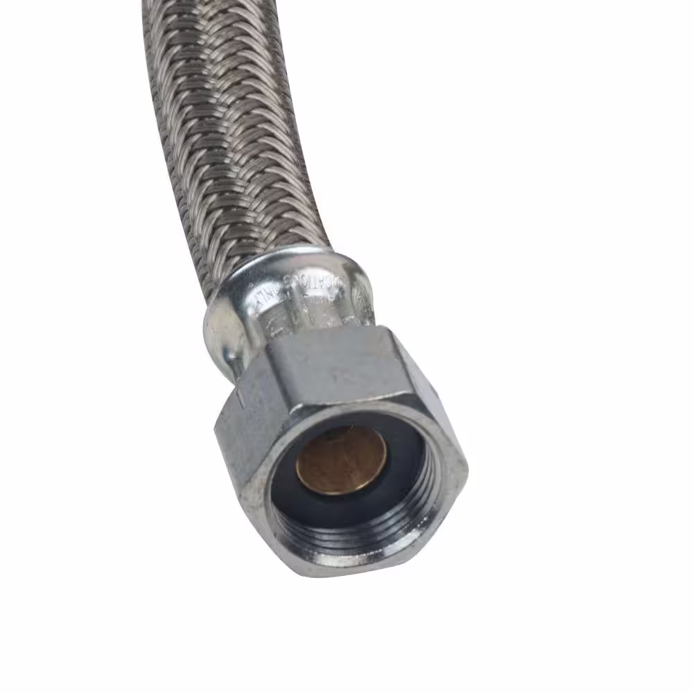BrassCraft 1/2 in. Compression x 1/2 in. FIP x 48 in. Braided Polymer Dishwasher Supply Line