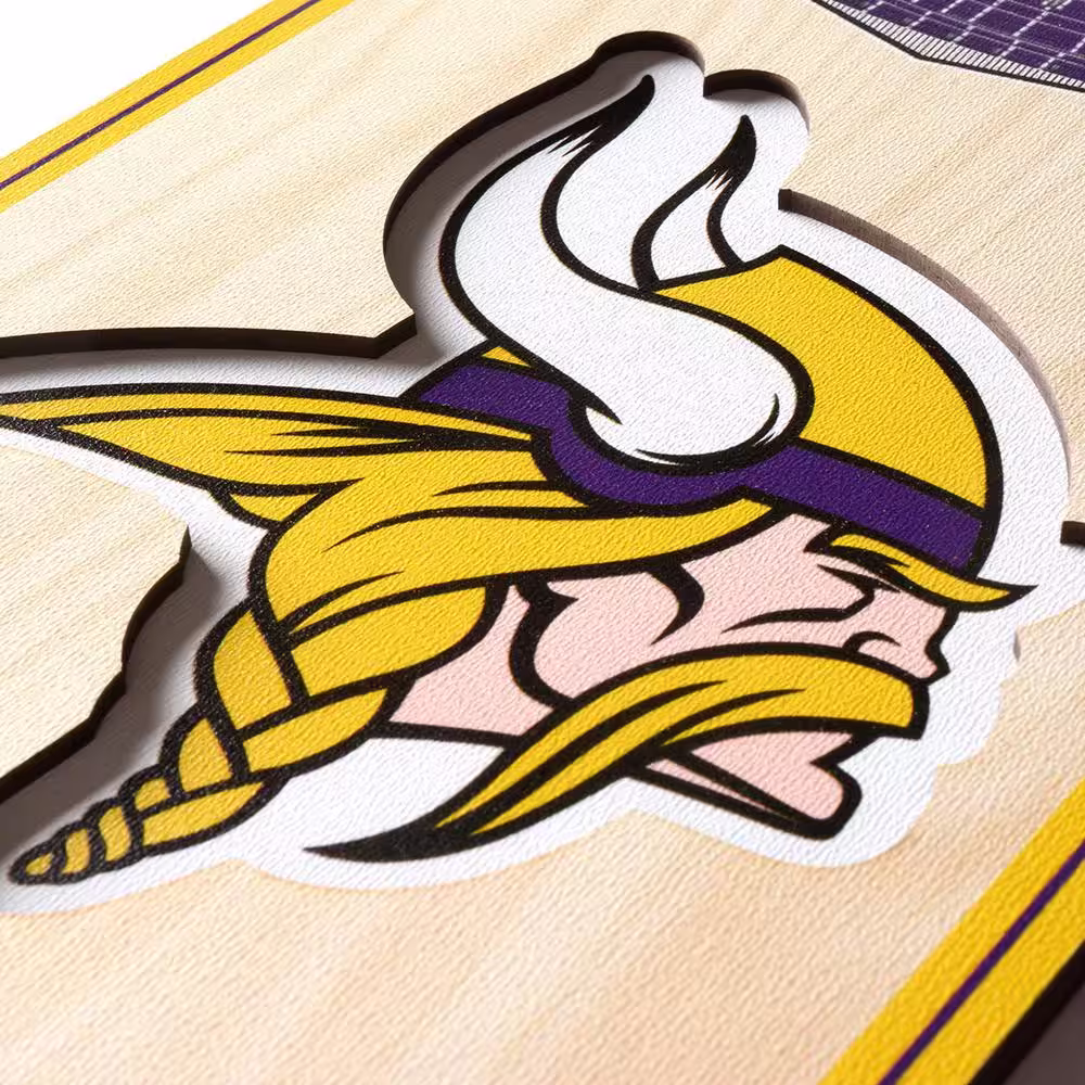 YouTheFan NFL Minnesota Vikings 6 in. x 19 in. 3D Stadium Banner-U.S. Bank Stadium