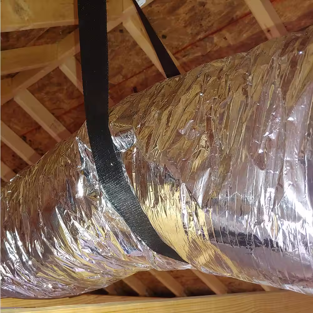 Master Flow 6 in. x 25 ft. Insulated Flexible Duct R8 Silver Jacket (Pack of 6)