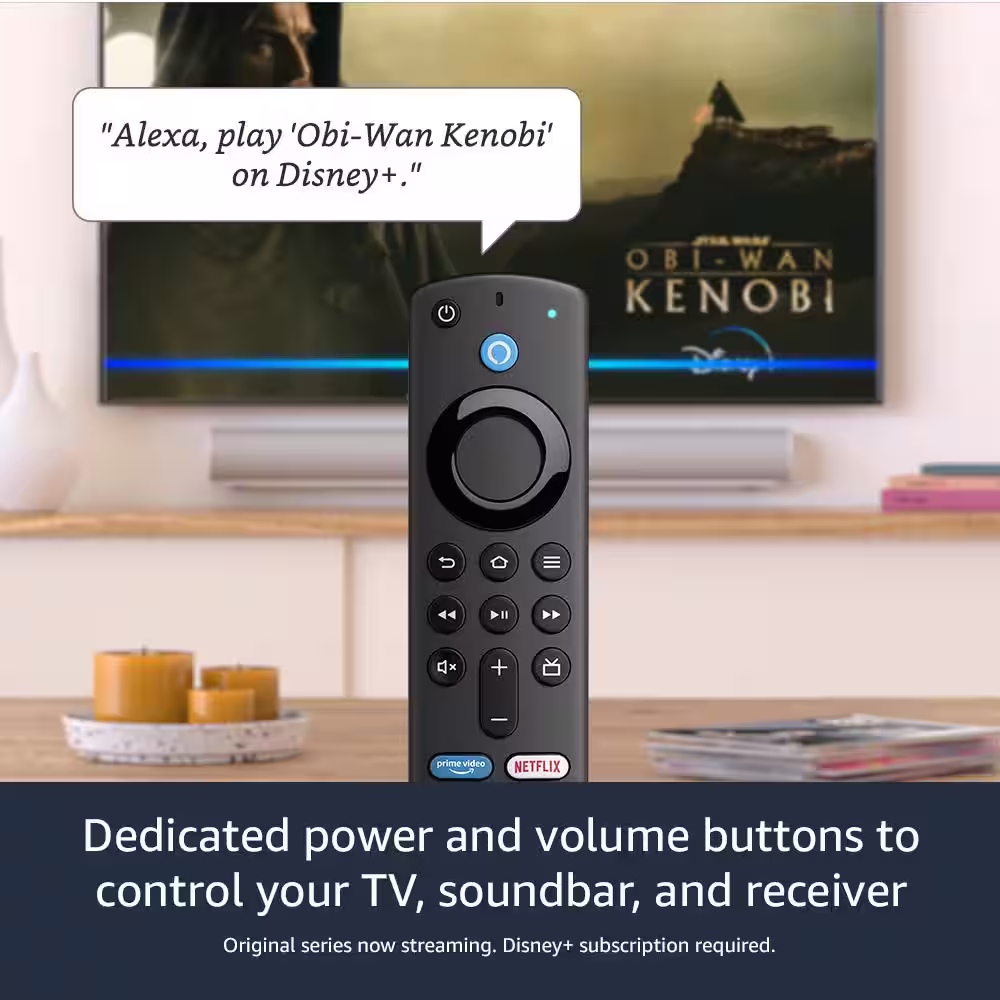 Amazon Fire TV Stick (3rd Gen) with Alexa Voice Remote (Includes TV Controls) HD Streaming Device 2021 Release in Black