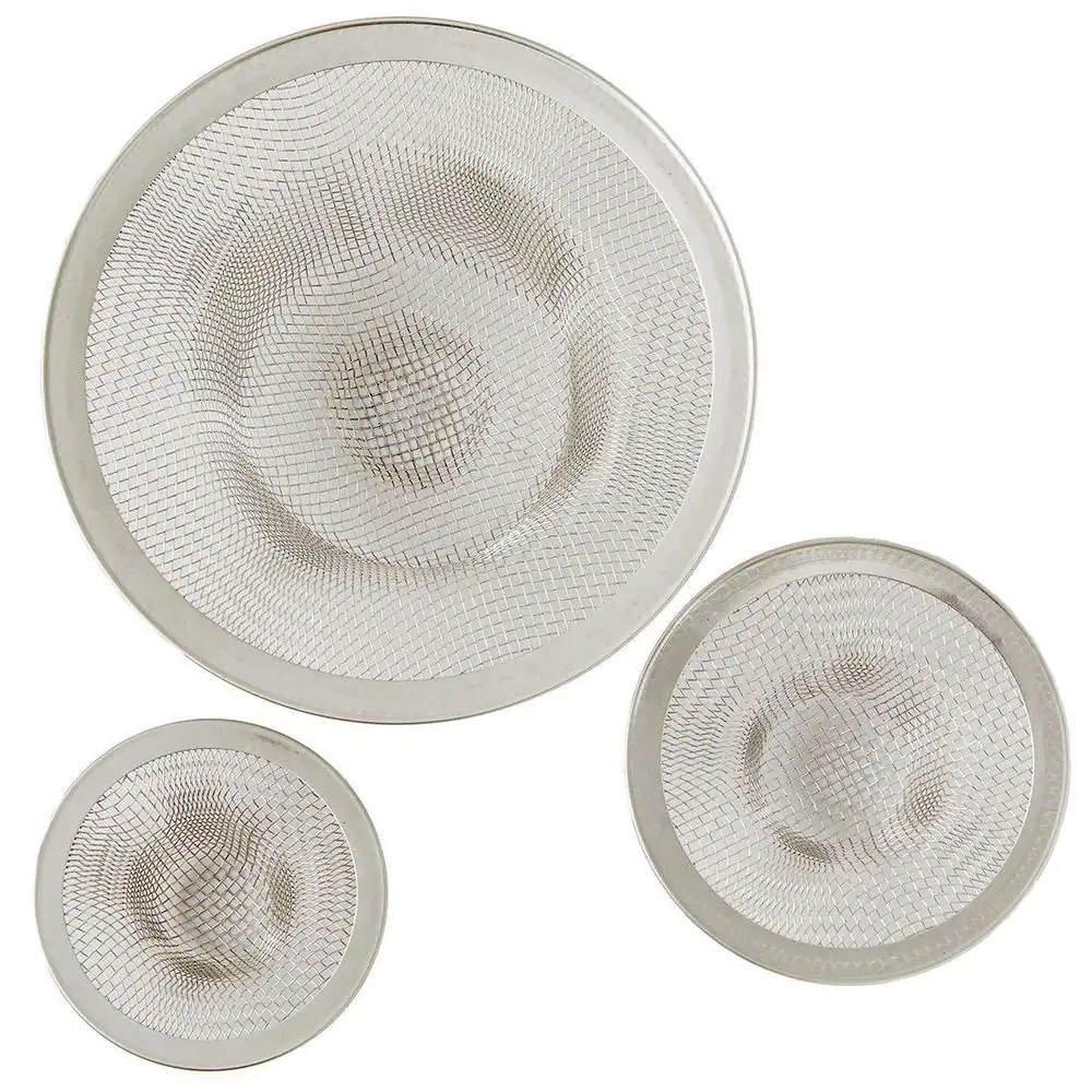 Everbilt Mesh Sink Drain Strainer in Stainless Steel (3-Pack)
