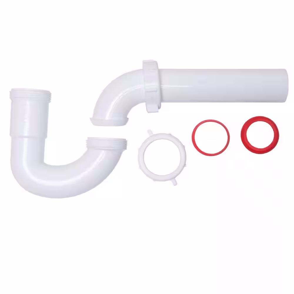 Oatey 1-1/2 in. White Plastic Sink Drain P- Trap