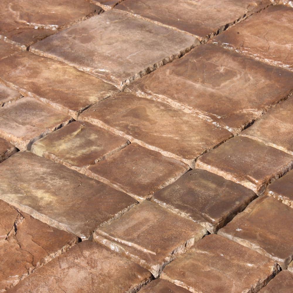 Natural Concrete Products Co Cass Stone 100 sq. ft. Brown Concrete Paver Kit