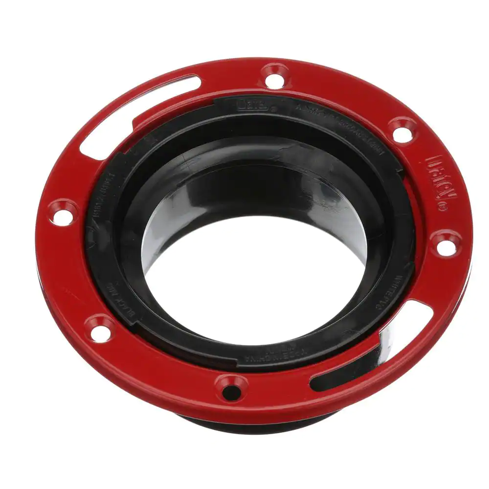 Oatey Fast Set 4 in. ABS Open Hub Spigot Toilet Flange with Metal Ring