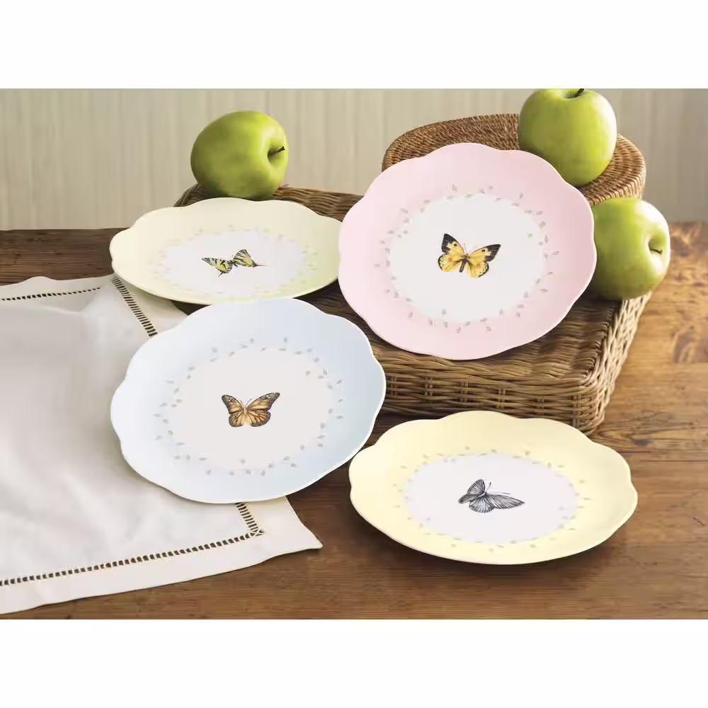 Lenox Butterfly Meadow Multi Color Dessert Plates (Set of 4)
