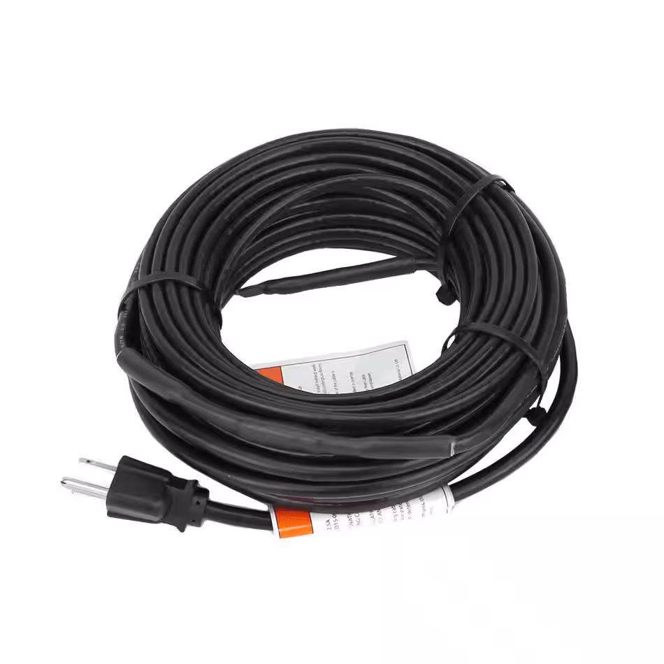 WarmlyYours Ice Shield Roof and Gutter Deicing Cable Kit, Plug-in, 120V (20 Ft)