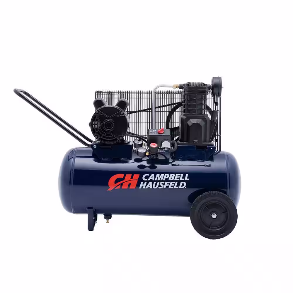 Campbell Hausfeld 5.5 CFM 2 HP 120/240-Volt 1 PH (VX4011) 15 Gal. Horizontal Portable Electric Single-Stage Air Compressor