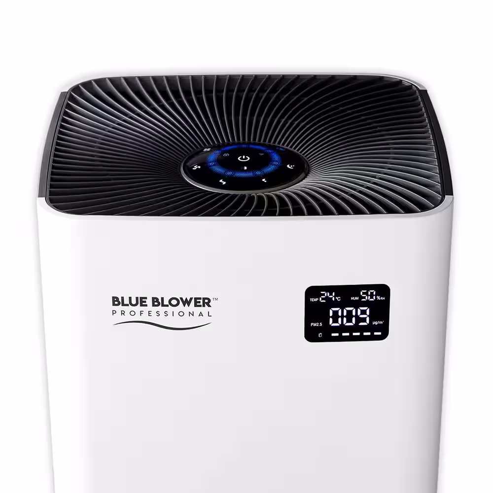 BLUE BLOWER PROFESSIONAL True HEPA, Active Carbon Filter Air Purifier with 3 stage filtering for Large Rooms up to 800 sq.ft.