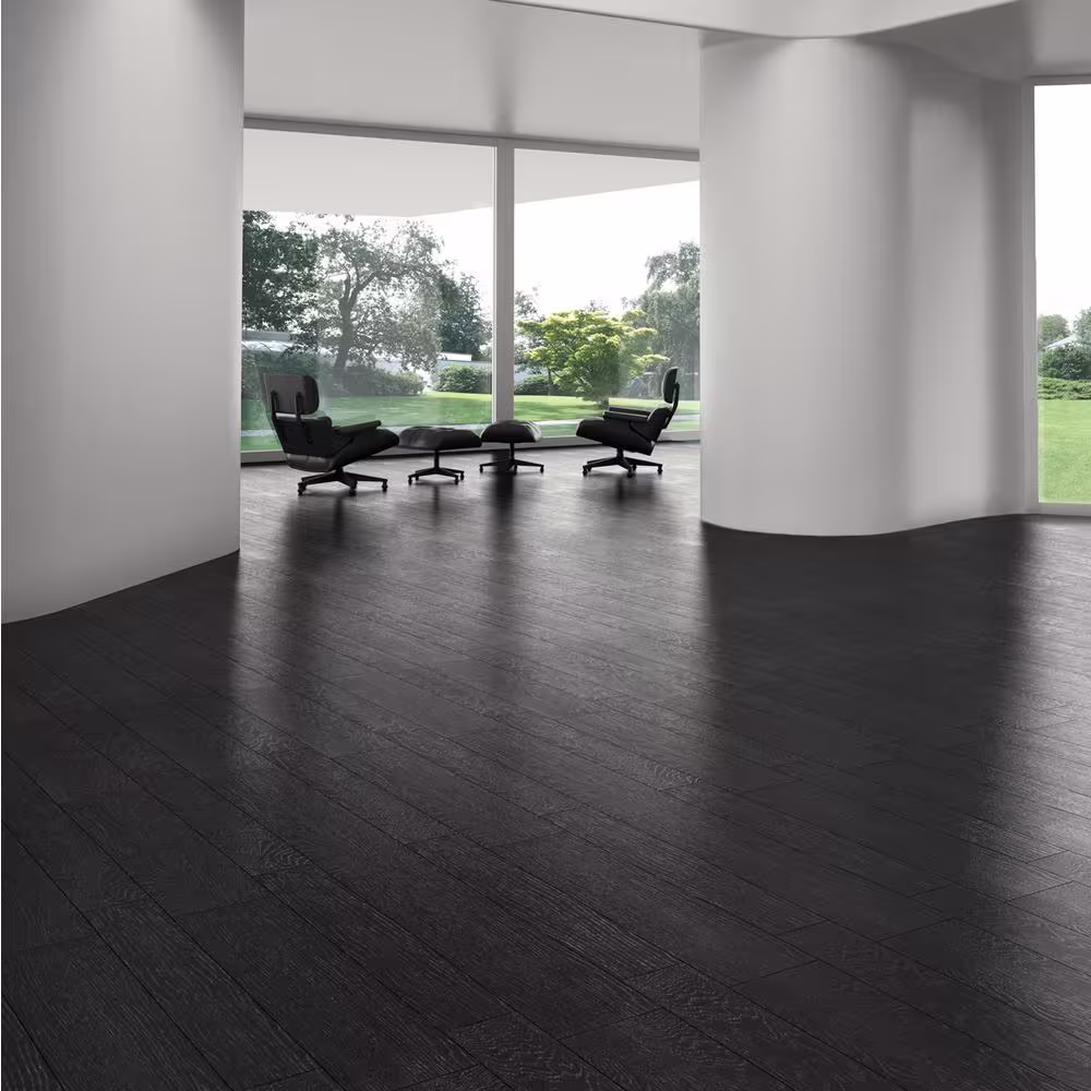Ivy Hill Tile Mangrove Nero 8 in. x 36 in. 10mm Matte Porcelain Floor and Wall Tile (7-piece 14.63 sq. ft. / box)