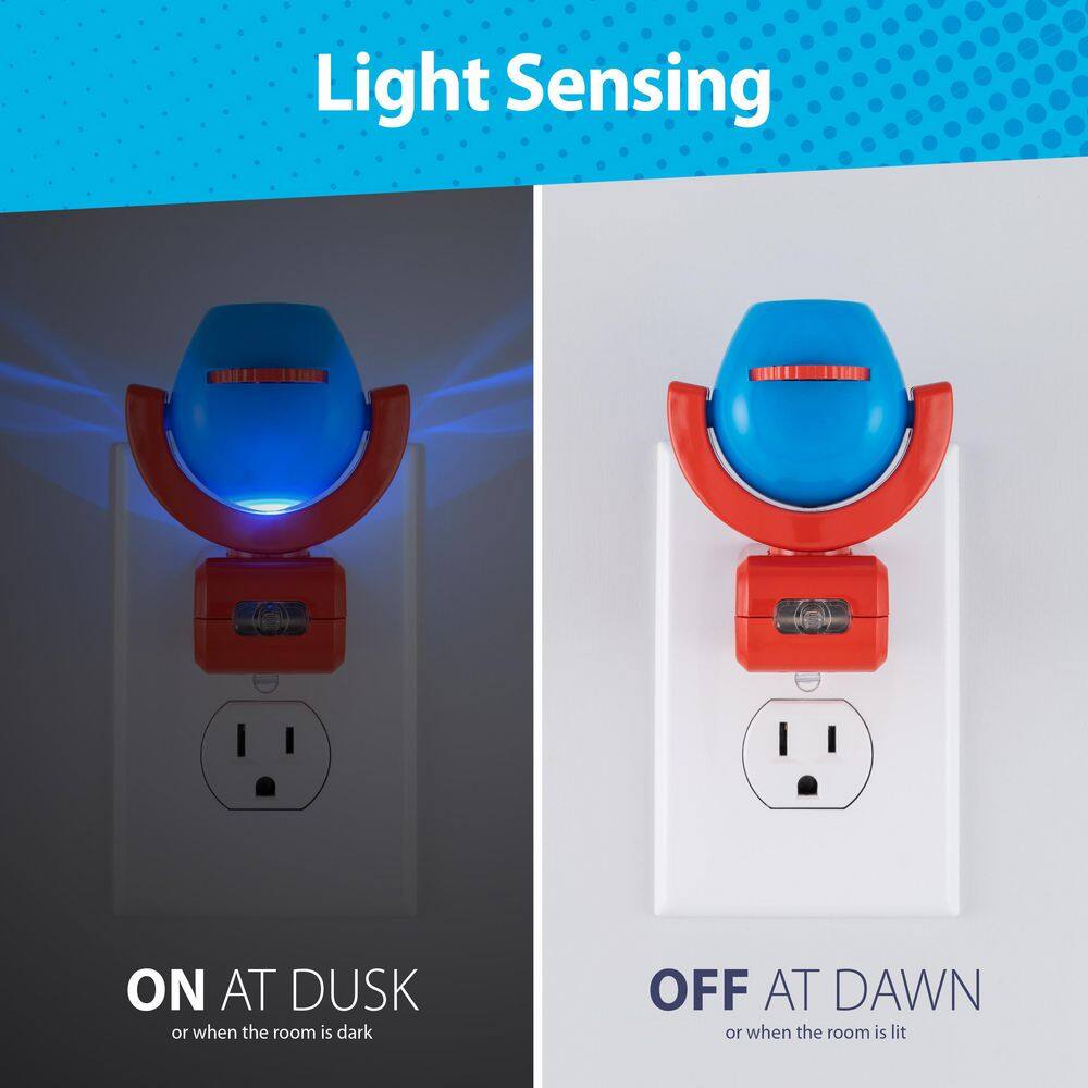 Disney 1-Watt Minnie & Mickey Mouse LED Night Light, Plug-In, Light Sensing, 6-Image