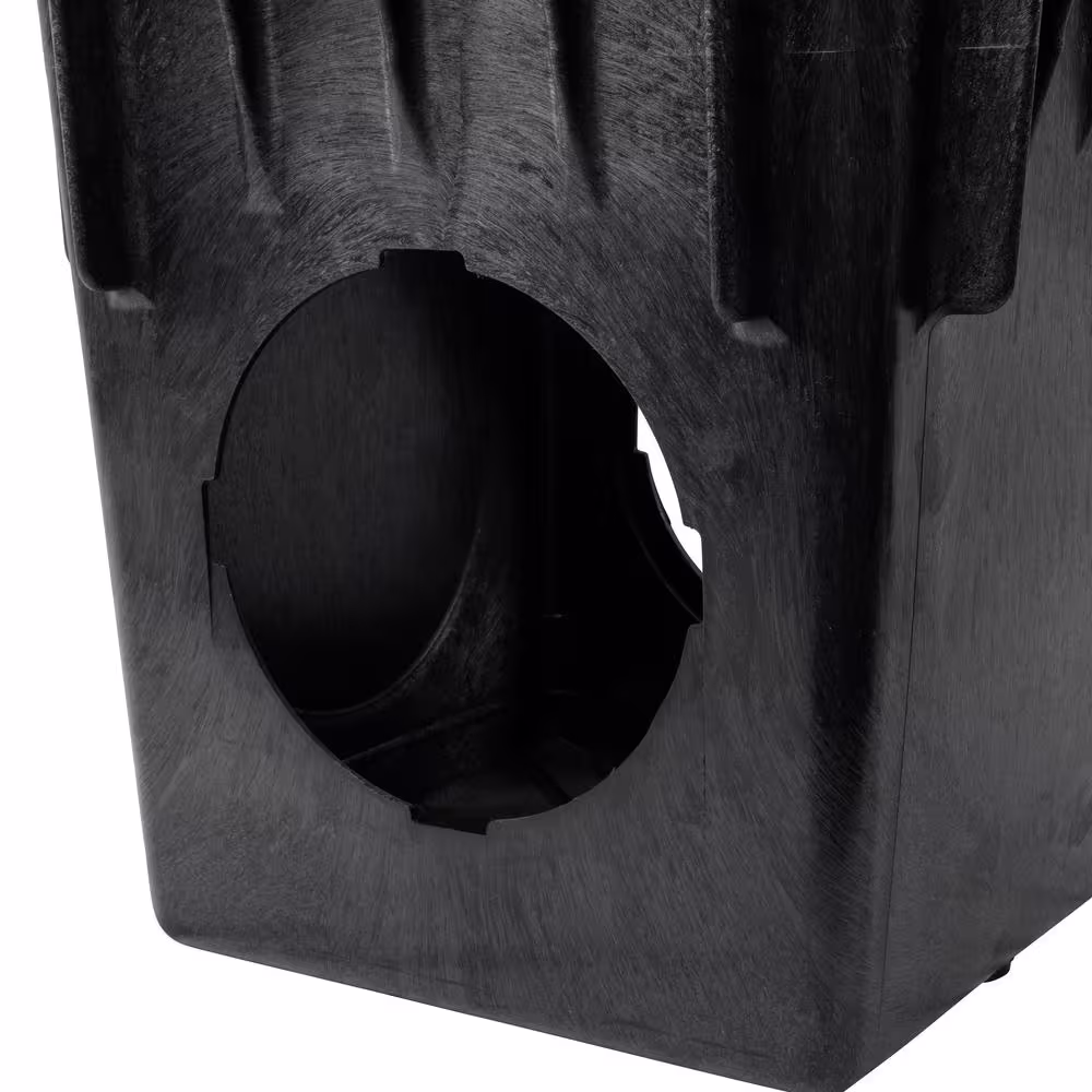 NDS 18 in. Plastic Square Drainage Catch Basin, 2-Opening