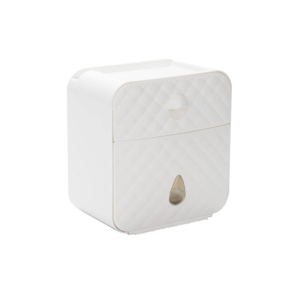 Mind Reader White Touchless Wall Mounted Napkin Holders