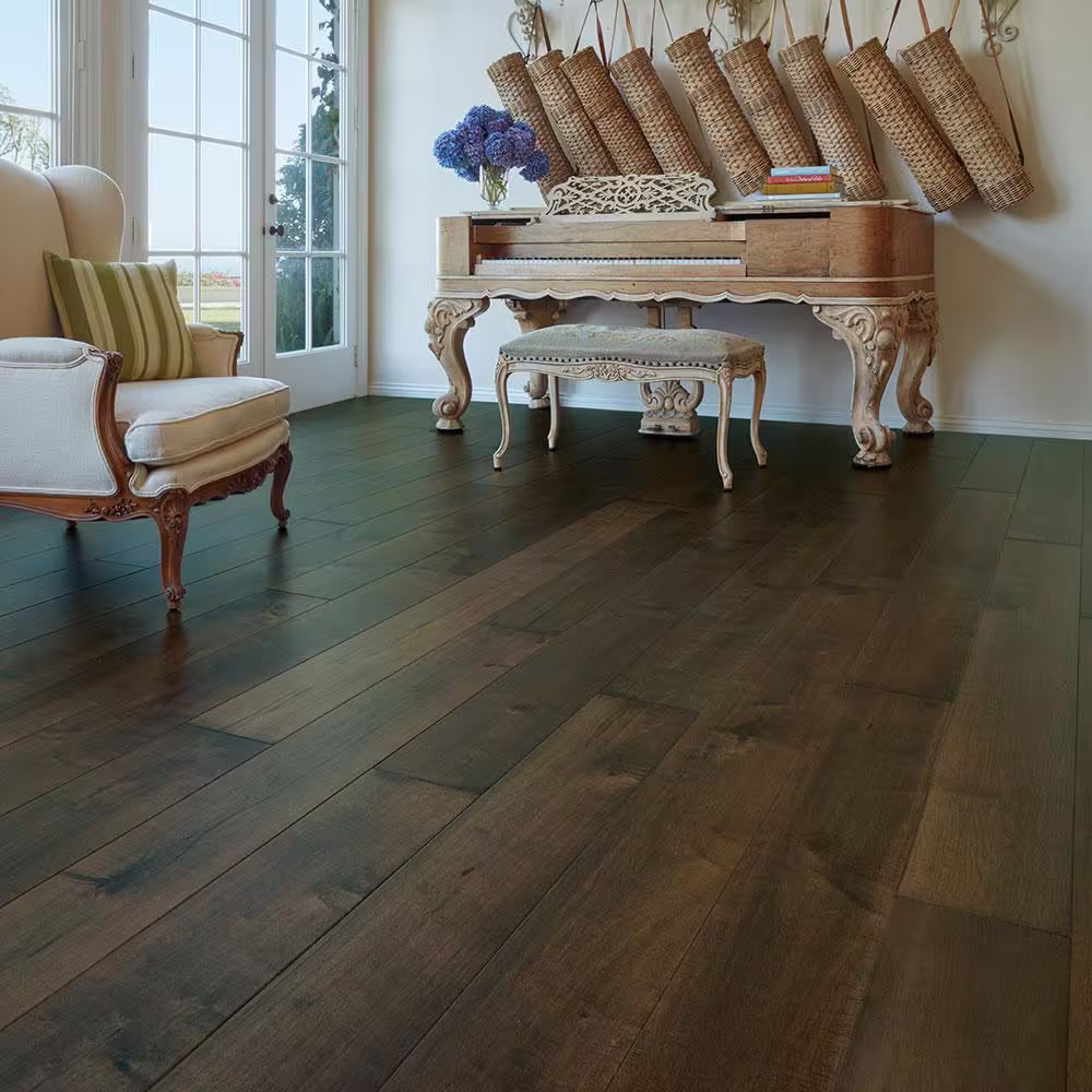 Malibu Wide Plank Hermosa Maple 3/8 in. T x 6.5 in. W Water Resistant Wire Brushed Engineered Hardwood Flooring (945.6 sq. ft./pallet)