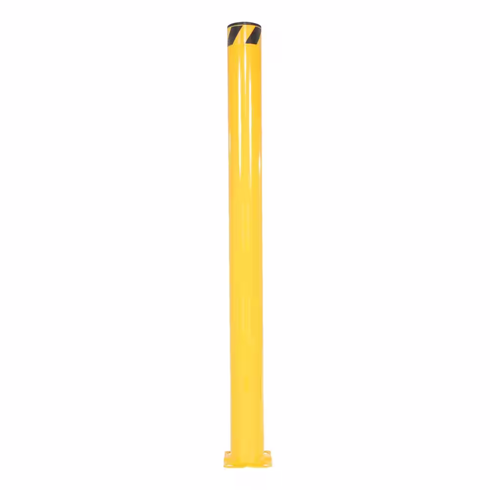 Vestil 72 in. x 5.5 in. Yellow Steel Pipe Safety Bollard