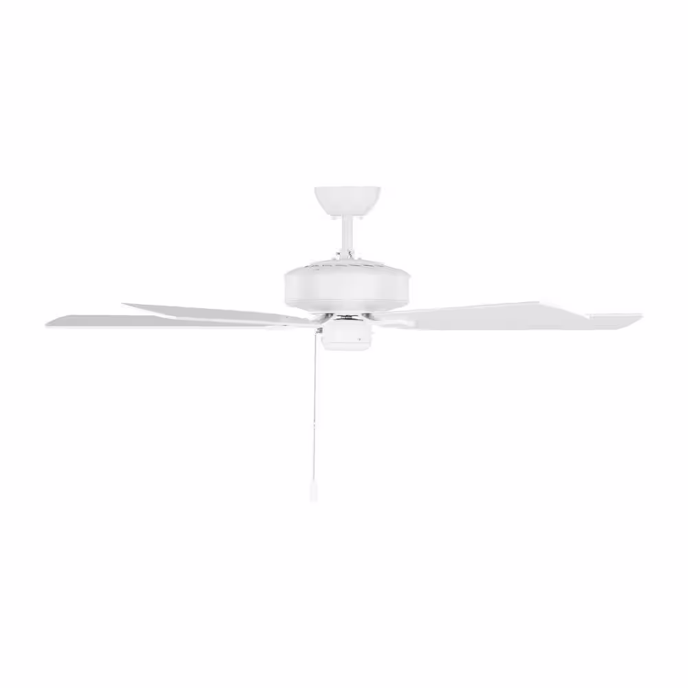 Generation Lighting Linden 52 in. Ceiling Fan in Matte White with Reversible Motor