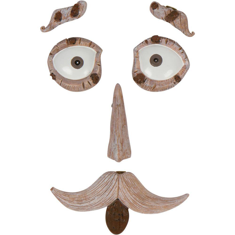 Hilarious Home Whimsical Outdoor Garden Tree Face Decoration Set (6-Piece)