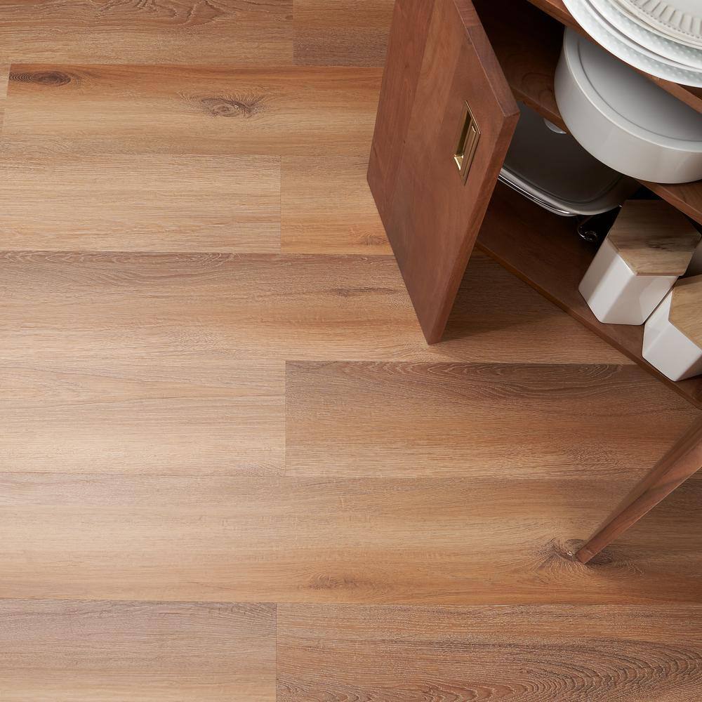 Ivy Hill Tile Cippia Oak Scotch 28MIL x 6 in. W x 48 in. L Click Lock Waterproof Luxury Vinyl Plank Flooring (27.4 sqft/case)