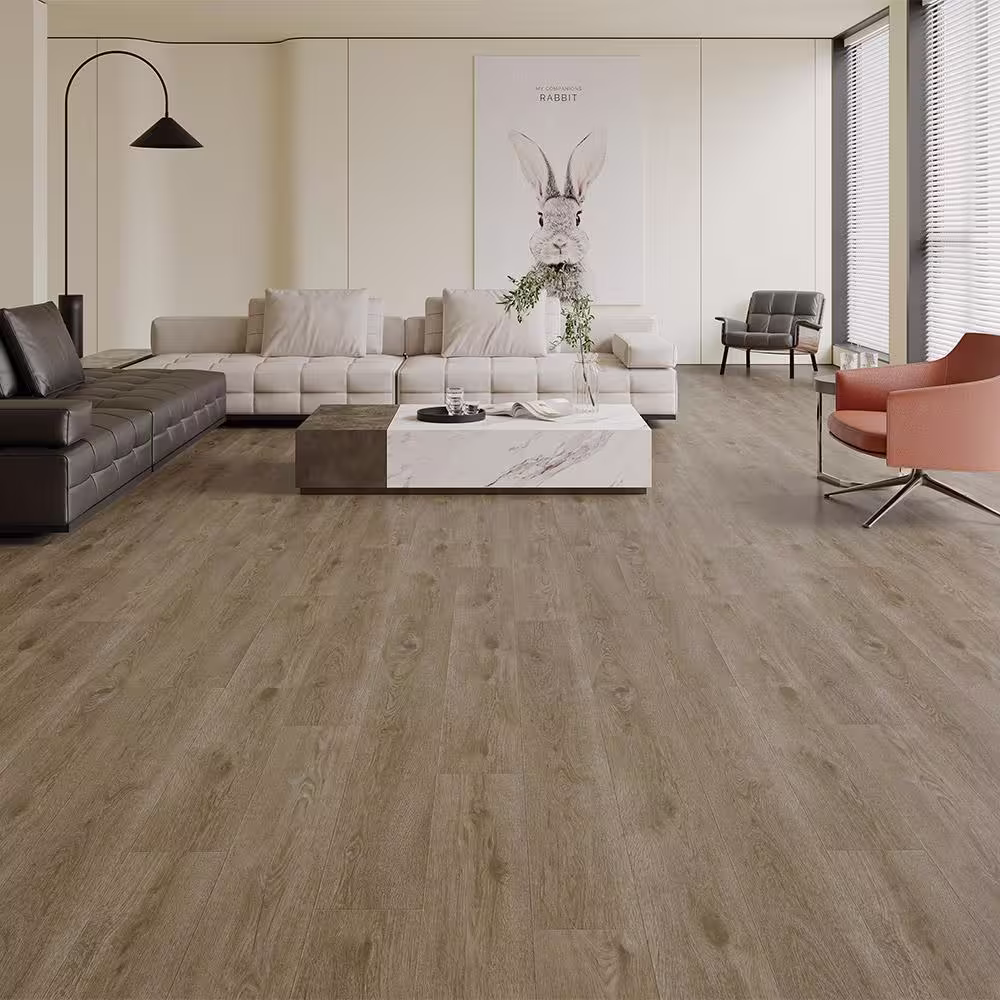 ACQUA FLOORS Stately Thames 12 mil x 6 in. W Glue Down Waterproof Luxury Vinyl Plank Flooring (42.37 sq. ft./case)